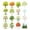 Autumn Leaves on the Branches, variant on IAUYY Magnetic decorative sticker - 23x26 Inch PVC Refrigerator Decorative Cover, Removable DIY Art for Kitchen Appliances Black Trees