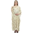thumbnail image 1 of Bimba Kimono de Maternité Jaune Pâle à Manches Kaftan Robe Maxi d'Allaitement-14, 1 of 4