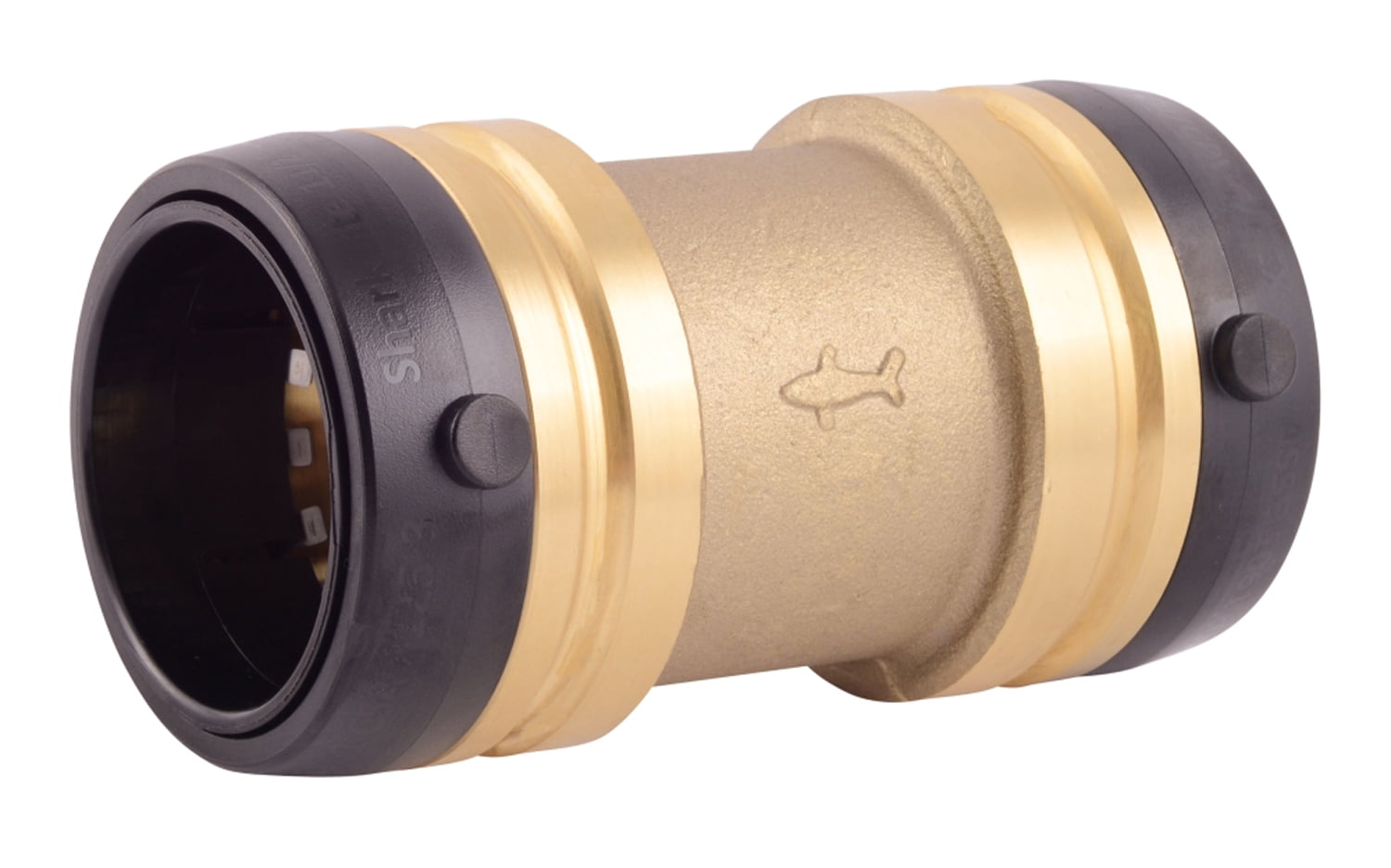 Shark Bite UXL0135 11/4" X 11/4" Brass Straight Push Coupling