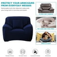 thumbnail image 3 of Shanna Stretch Sofa Slipcover Non Slip Couch Covers for 1 2 3 4 Seater and Sectional Couch, Sofa Furniture Protector(1 Seater,Navy), 3 of 7