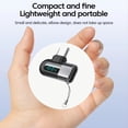 thumbnail image 2 of Adaptador de Tipo C A Tipo C de 120 W con Codo y Pantalla Digital, Adaptador USB C, Convertidor de Tipo C de Carga Rápida, Color Gris, 2 of 5