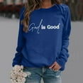 thumbnail image 3 of Women's Sweatshirts Hoodies Jesus Loves You Hooded Sweatshirts Letter Print Sweatshirt Oversized Womens Pullover Sweatshirts Fall Womens Clothes Workout Wear, 3 of 4