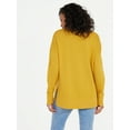 thumbnail image 5 of Time and Tru Women's Crewneck Sweatshirt with High-Low Hem, 2-Pack, Sizes XS-XXXL, 5 of 7