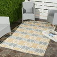 thumbnail image 3 of SAFAVIEH Patio Collection TMF127B Handmade White/Grey Rug, 3 of 5