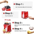 thumbnail image 2 of Mini Máquina de Palomitas de Maíz con Aire Caliente, Máquina Automática para Hacer Palomitas de Maíz con Mantequilla, Ideal para la Cocina del Hogar, Películas Navideñas (UK), 2 of 5