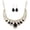 Black, variant on QIQUWOHUL Drop Rhinestone Pendant Necklace And Earrings Jewelry Sets For Women Wedding Costume Engagement Accessories