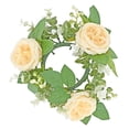 thumbnail image 1 of Candle , Artificial Wreath, Pillar, Candle Holder, Greenery Garland, Candle Light Yellow, 1 of 9