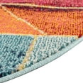 thumbnail image 6 of Rugs.com Haerfest Collection Rug – 8 Ft Round Multi Low Rug Perfect For Kitchens, Dining Rooms, 6 of 9