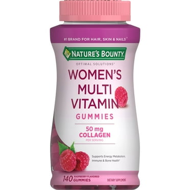Nature's Bounty Optimal Solutions Womens Multivitamin Gummies, Overall Wellness & Immune Support, 140 Count
