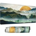 thumbnail image 2 of Desk Mat,Mountain Extended Gaming Mouse Pad for Office Work & Game,Computer Keyboard Mouse Mat Desk Non-Slip Rubber Base Large Mousepad with Stitched Edges, 31.5x15.7inch, 2 of 6