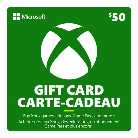 $50 Xbox Gift Card (Digital Code)