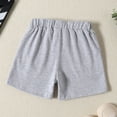 thumbnail image 4 of Yammkia Baby Shorts Girls Toddler Baby Boys Girls Athletic Shorts Cotton Soild Color Printing with Drawstring for 12-18 Months,GY1, 4 of 5