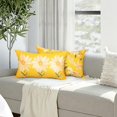 thumbnail image 3 of Summer Daisy Pillow Covers 12x20 Inch Set of 2 Farmhouse Yellow Watercolor Daisy Floral Decorations Patio Outdoor Cushion Case for Sofa Couch Home, 3 of 6