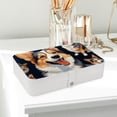 thumbnail image 6 of Corgi Portable PU Leather Jewelry Organizer Display Case with Removable Compartment, Earring Holder, and Jewelry Stand, 6 of 6