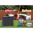 thumbnail image 6 of 31 Gallon Waterproof Storage Deck Box Patio Furniture Organization Container with Lockable Lid, PP Outdoor Side Table for Garden, Yard, Poolside, Black, 6 of 9