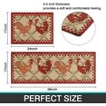 Culturalnav 2 PCS Rooster Kitchen Rugs Floor Mat Farmhouse Kitchen Mat