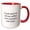 Red/White, variant on 3drose, Image of I Just Want to Drink Coffee Save Animals and Sleep Quote, 11oz Two-tone Red Mug