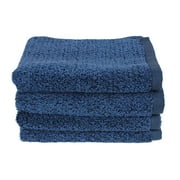 Everplush Hand Towels Set, 4 x (16 x 30 in), Navy Blue, 4 Count