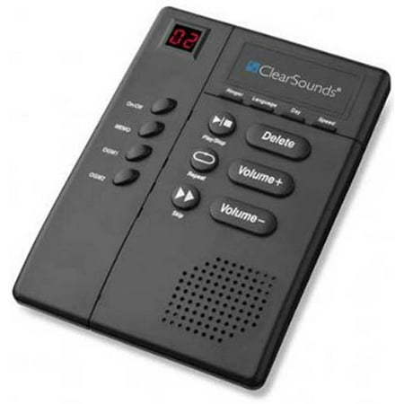 ClearSounds ANS3000 Amplified Digital Answering Machine w/ Slow Speech Message (Best Business Answering Machine Messages)