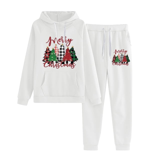 WILLBEST Vêtements d'Automne pour Femmes Ensemble Imprimé Tendance 2024 / Pyjamas Confortables pour Culottes Festives Femme