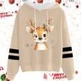 thumbnail image 2 of WILLBEST Sudadera Oversize para Mujer con Estampado Navideño Informal y Cordón Ajustable Grande, 2 of 3