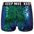 thumbnail image 2 of Xnihocha Kids Girls Glitter Sequins Dance Shorts Hip-Hop Jazz Modern Dance Costume Summer Hot Pants Green 16, 2 of 4