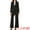 Black, variant on Women's Dressy 2 Pieces Office Blazer and Pants Set XS Dark Gray