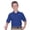 Reflex Blue, variant on Monterey Club Juniors Solid Pique Short Sleeve Golf Polo Shirt #105J