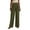 Army Green, variant on Women's Casual Fashion Pinstripe Straight and Winter Loose Wide-leg Straight Pants for Elegant and Comfortable Daily Wear,Camel,M