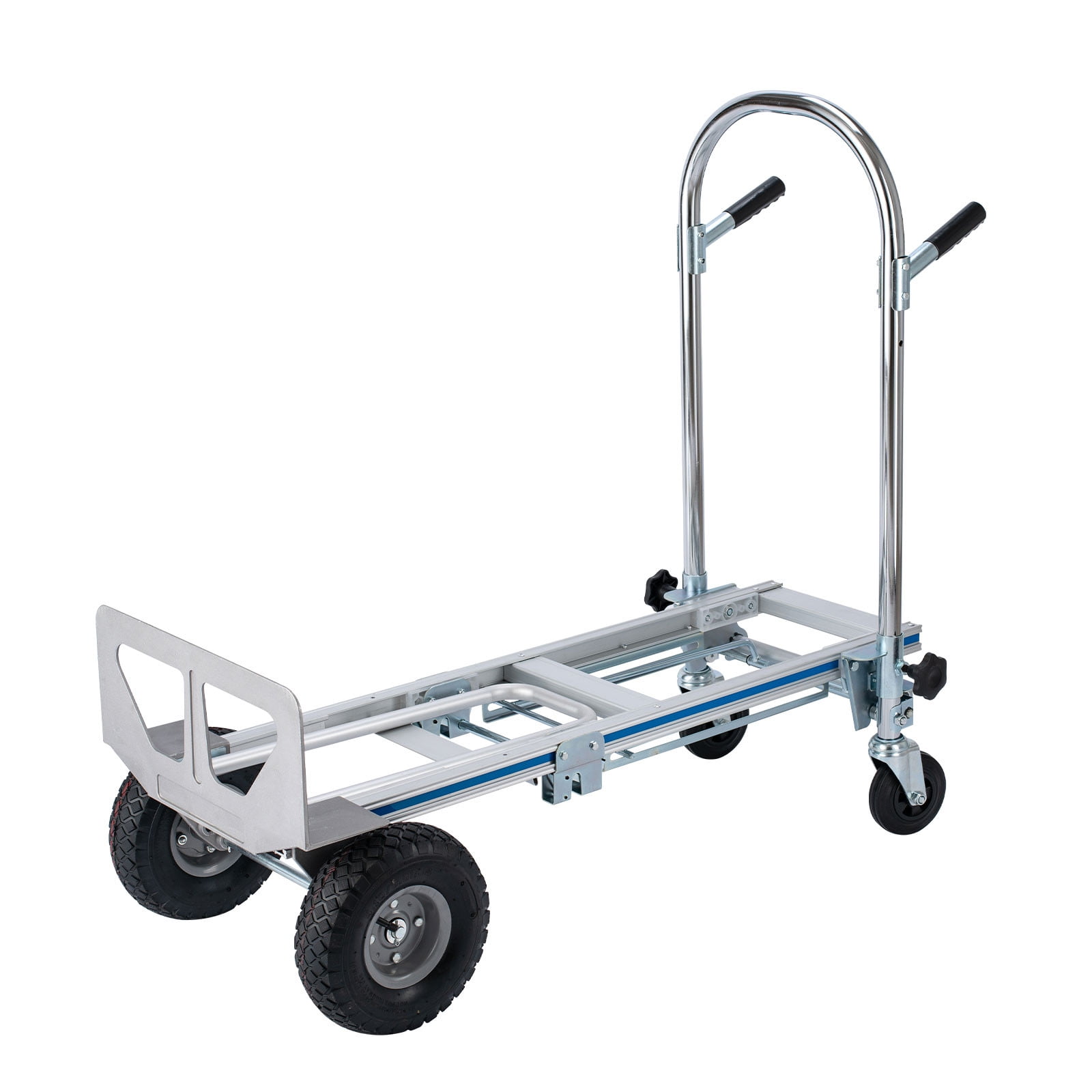 Details about   3 in 1 Aluminum Folding Sack Truck Hand Trolley Cart Car Heavy Duty Foldable 