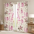thumbnail image 2 of Erosebridal Western Cowgirl Black Out Curtains for Girls, Personalized Initial A Curtains Pack of 2 (42x63 Each), 2 of 7