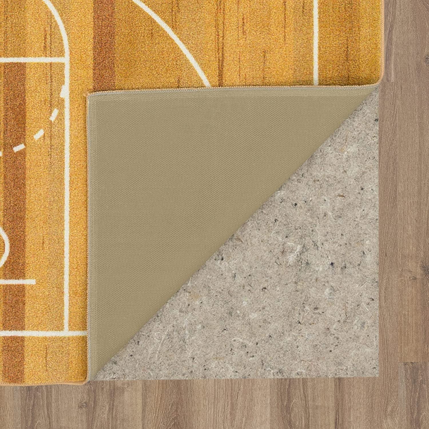 Mohawk Home Prismatic Basketball Court Brown Contemporary Theme