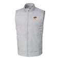 thumbnail image 2 of Men's Cutter & Buck  Gray Oklahoma State Cowboys Alumni Logo Stealth Hybrid Quilted Windbreaker Full-Zip Vest, 2 of 3