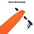 thumbnail image 3 of Uxcell 1 Count Braided Cable Sleeves, PET Heat Shrinkable Cord Protector Orange 1 3/8inch x 3ft, 3 of 6