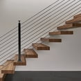 thumbnail image 2 of Miumaeov Cable Railing Post 30°-drilled Stair Post 36"x2"x2" Adjustable Top Angle Line Post Top Mount Stainless Steel Black Finish Wood Concrete Level Deck (1Pc), 2 of 9