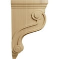 thumbnail image 3 of Ekena Millwork 3 7/8"W x 8"D x 13"H Boston Traditional Scroll Corbel, Cherry, 3 of 4