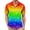 A Multicolor Stripe, variant on Men's Hawaiian Shirts Rainbow Short Sleeve Button Down Tropical Shirts Regular Fit Trendy Clothes for Leisure