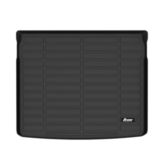 Ikon Motorsports 3D TPE Trunk Mat Compatible with 2023-2025 Dodge Hornet 2024-2025 Alfa Romeo Tonale Custom Fit All Weather Protection Heavy Duty Rear Trunk Tray Cargo Liner Protector Black
