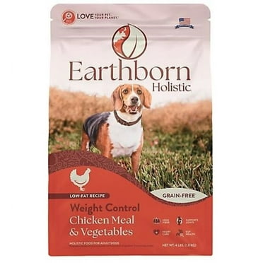 Earthborn Holistic 1750498 Weight Control Chicken Meal Dry Dog Food, 4 lb.