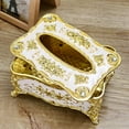 thumbnail image 3 of Szbaoan Vintage Style Tissue Box Storage with Acrylic Material, Desktop Plastic Cardboard Box for Living Room Bedroom, Decorative Napkin Holder with Retro Design, 3 of 7