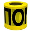 CH Hanson 16100 Barricade Safety Tape, 300 ft L, 3 in W, Yellow, Polyethylene