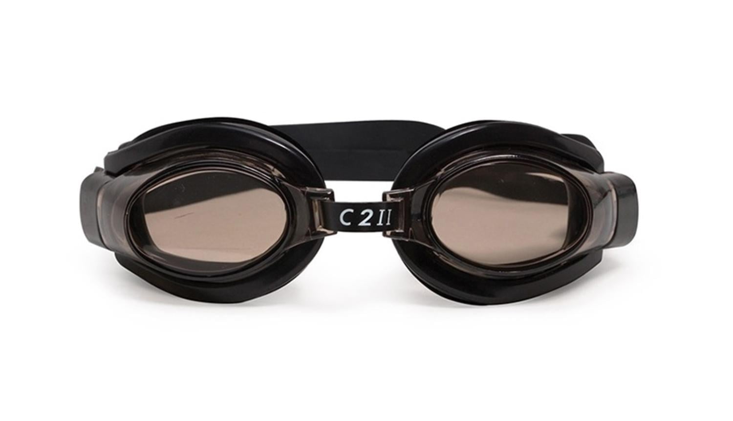 6.5" C2 II Water Sport Black Goggles Swimming Pool Accessory for Juniors, Teens and Adults by Swim Central