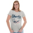 thumbnail image 5 of USA Liberty American Bald Eagle Plus Size Crewneck Graphic Tee Shirt Brisco Brands 2X, 5 of 6