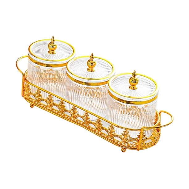 Plato de frutos secos con soporte para servir aperitivos nórdicos. 3 cuadrícula