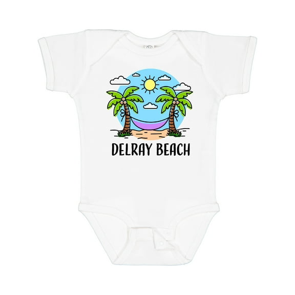 Inktastic Summer Vacation in Delray Beach Boys or Girls Baby Bodysuit