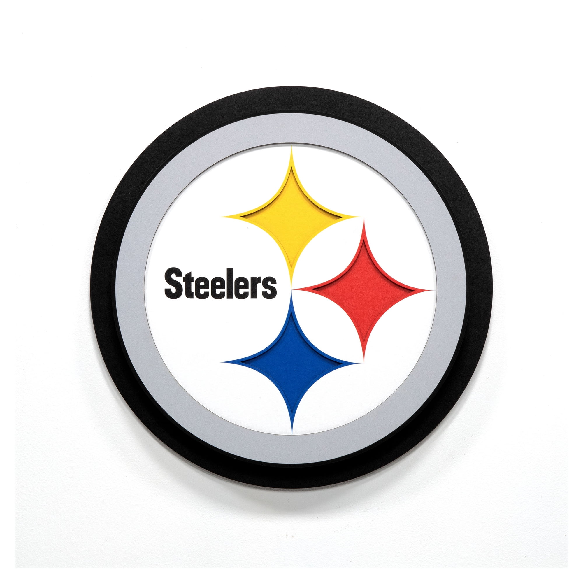 IDNA Pittsburgh Steelers 14" 3DX Logo Die Cut Wall Art