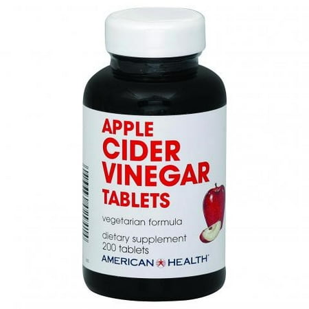 Apple Cider Vinegar 200 Tablets - American Health Apple Cider Vinegar Tablets, 480 Mg, 200 Ct