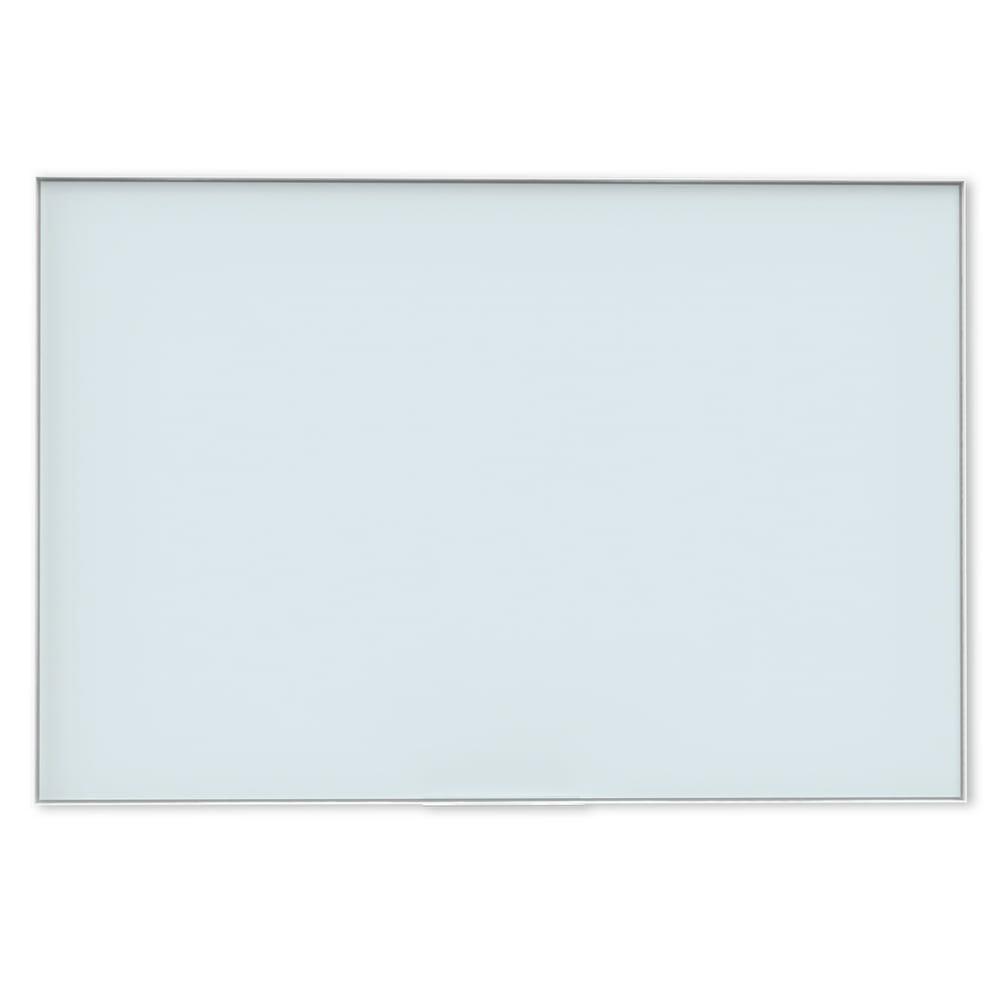 U Brands Glass Dry Erase Board, 72" x 48", Whiteboard, White Frosted