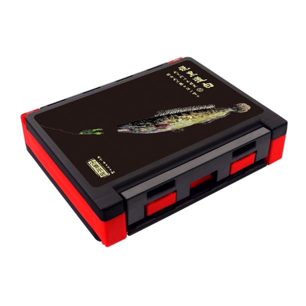 Caja de almacenamiento de señuelos de pesca, contenedor, caja de accesorios para aparejos de pesca
