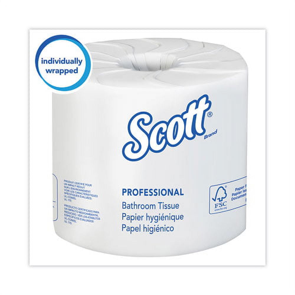 Essential 100% Recycled Fiber Srb Bathroom Tissue, Septic Safe, 2-Ply, White, 506 Sheets/roll, 80 Rolls/carton | Bundle of 5 Cartons